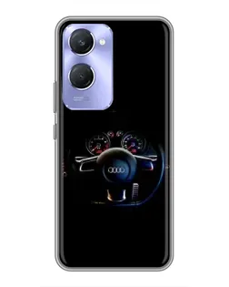 Чохол для Vivo Y36c з картинкою «Салон Audi — кермо»