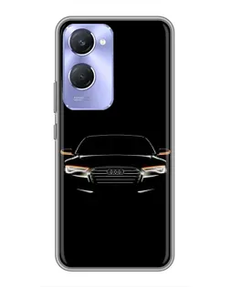 Чехол для Vivo Y36c с картинкой «Audi — ночной контур» Чехол для Vivo Y36c с картинкой «Audi — ночной контур»