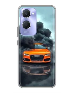 Чехол для Vivo Y36c с картинкой «Audi в облаках дыма» Чехол для Vivo Y36c с картинкой «Audi в облаках дыма»