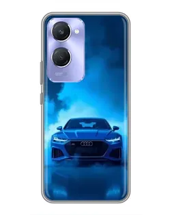 Чехол для Vivo Y36c с картинкой «Audi — голубая энергия» Чехол для Vivo Y36c с картинкой «Audi — голубая энергия»