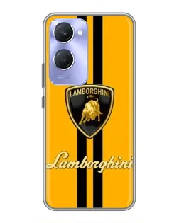 Чохол для Vivo Y36c з картинкою «Lamborghini Stripe жовтий»