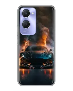 Чохол для Vivo Y36c з картинкою «Lamborghini димна естетика»
