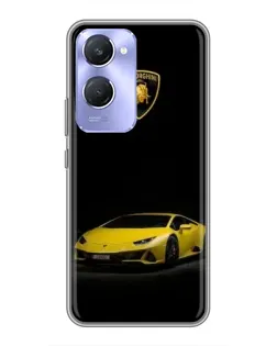 Чохол для Vivo Y36c з картинкою «Lamborghini жовтий акцент»