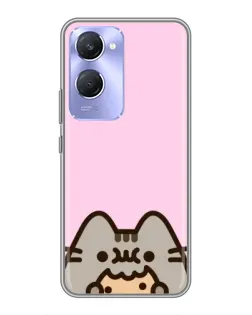 Чохол для Vivo Y36c з картинкою «Pusheen та печиво»