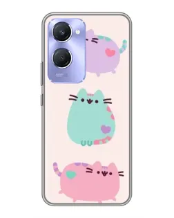 Чохол для Vivo Y36c з картинкою «Pusheen тріо» Чохол для Vivo Y36c з картинкою «Pusheen тріо»