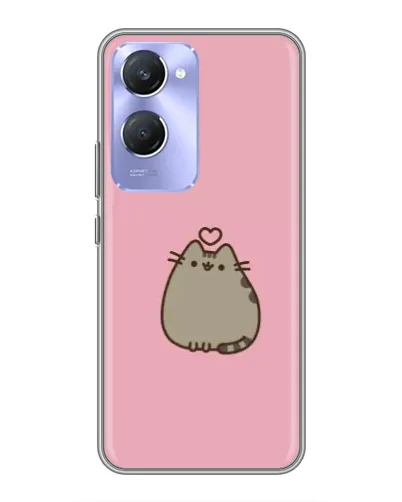 Чехол для Vivo Y36c с картинкой «Pusheen сердце»