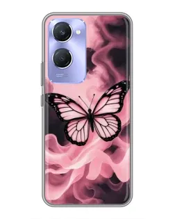 Чехол для Vivo Y36c с картинкой «Бабочка в дыму» Чехол для Vivo Y36c с картинкой «Бабочка в дыму»