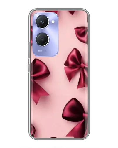 Чехол для Vivo Y36c с картинкой «Бордовый атлас»