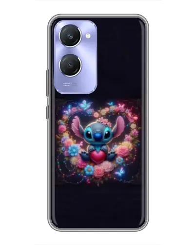 Чехол для Vivo Y36c с картинкой «Stitch в цветах» Чехол для Vivo Y36c с картинкой «Stitch в цветах»