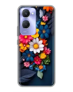 Чехол для Vivo Y36c с картинкой «Цветочная феерия» Чехол для Vivo Y36c с картинкой «Цветочная феерия»