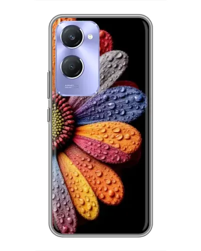 Чехол для Vivo Y36c с картинкой «Радужный цветок»
