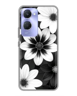 Чехол для Vivo Y36c с картинкой «Монохромные астры» Чехол для Vivo Y36c с картинкой «Монохромные астры»