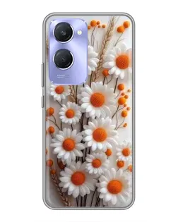 Чехол для Vivo Y36c с картинкой «Белые сухоцветы» Чехол для Vivo Y36c с картинкой «Белые сухоцветы»