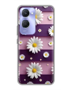 Чехол для Vivo Y36c с картинкой «Ромашки на фиолетовом» Чехол для Vivo Y36c с картинкой «Ромашки на фиолетовом»