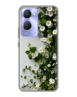 Чехол для Vivo Y36c с картинкой «Ветка мелких белых цветов» Чехол для Vivo Y36c с картинкой «Ветка мелких белых цветов»