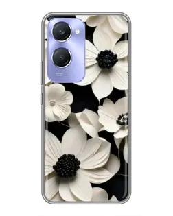 Чехол для Vivo Y36c с картинкой «Объемные белые цветы» Чехол для Vivo Y36c с картинкой «Объемные белые цветы»