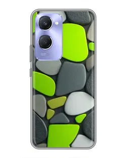 Чохол для Vivo Y36c з картинкою «Яскрава неонова галька»
