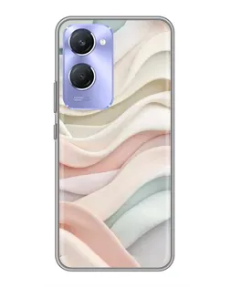 Чохол для Vivo Y36c з картинкою «Пастельні ніжні хвилі»