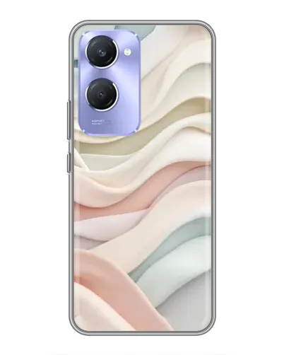 Чехол для Vivo Y36c с картинкой «Пастельные нежные волны»