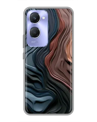 Чехол для Vivo Y36c с картинкой «Цветные волны каньона»