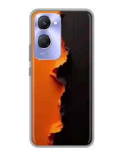 Чохол для Vivo Y36c з картинкою «Помаранчевий розлом»