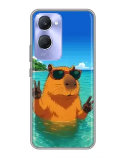 Чохол для Vivo Y36c з картинкою «Морська капібара»