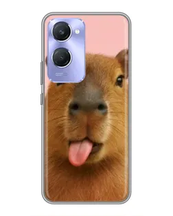 Чохол для Vivo Y36c з картинкою «Капібара з язиком»