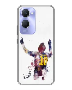 Чохол для Vivo Y36c з картинкою «Акварельний Мессі Барселона»