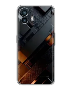 Чехол для Vivo Y500 с картинкой «Черные геометрические блоки»