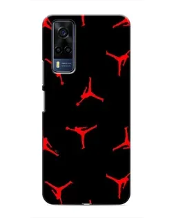 Чехол для Vivo Y51 (2020) с картинкой «Jordan Red Pattern»