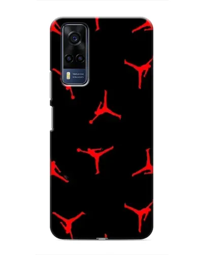 Чехол для Vivo Y51 (2020) с картинкой «Jordan Red Pattern» Чехол для Vivo Y51 (2020) с картинкой «Jordan Red Pattern»