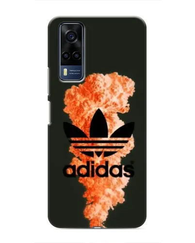 Чехол для Vivo Y51 (2020) с картинкой «Оранжевый дым Adidas»
