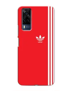 Чохол для Vivo Y51 (2020) з картинкою «Червоний мінімалізм Adidas»