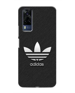 Чехол для Vivo Y51 (2020) с картинкой «Adidas Карбоновая текстура»