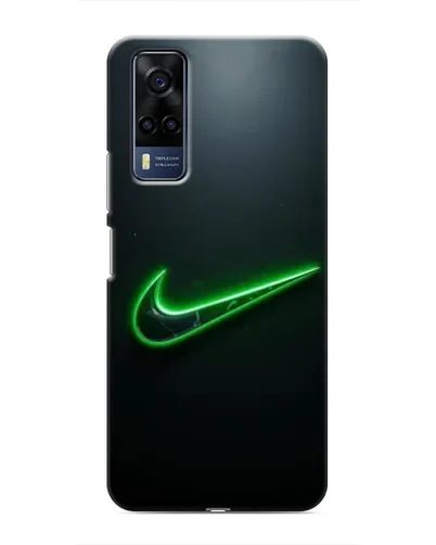 Чехол для Vivo Y51 (2020) с картинкой «Неоновый контур Nike»
