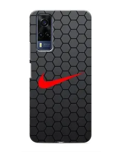Чехол для Vivo Y51 (2020) с картинкой «Nike — карбоновая сетка» Чехол для Vivo Y51 (2020) с картинкой «Nike — карбоновая сетка»