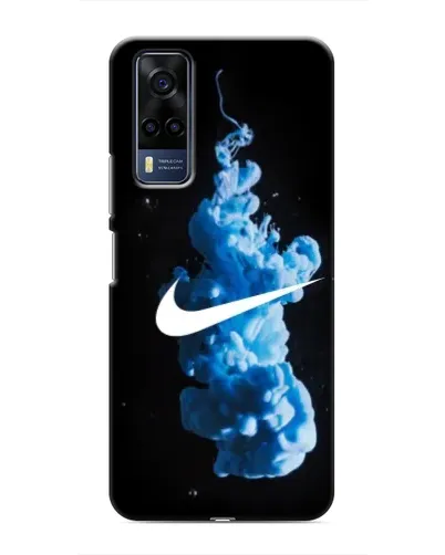 Чехол для Vivo Y51 (2020) с картинкой «Nike и синий дым»