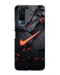 Чехол для Vivo Y51 (2020) с картинкой «Nike — эффект разломов» Чехол для Vivo Y51 (2020) с картинкой «Nike — эффект разломов»
