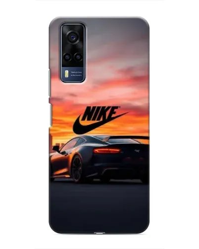 Чехол для Vivo Y51 (2020) с картинкой «Nike и суперкар»