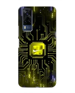 Чехол для Vivo Y51 (2020) с картинкой «Nike — золотая искра» Чехол для Vivo Y51 (2020) с картинкой «Nike — золотая искра»