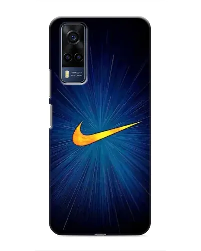 Чехол для Vivo Y51 (2020) с картинкой «Синий пульс Nike» Чехол для Vivo Y51 (2020) с картинкой «Синий пульс Nike»
