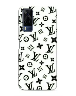 Чехол для Vivo Y51 (2020) с картинкой «Монохромный хаос LV»