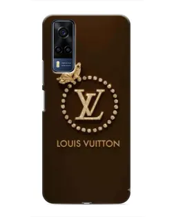 Чехол для Vivo Y51 (2020) с картинкой «LV — золотая печать»