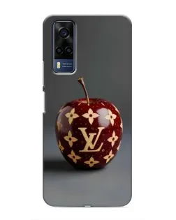 Чехол для Vivo Y51 (2020) с картинкой «Красное яблоко LV»