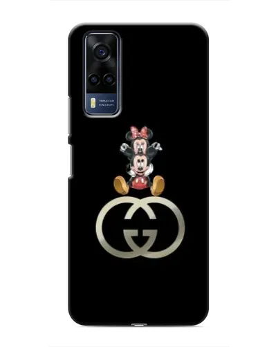 Чехол для Vivo Y51 (2020) с картинкой «Минни Маус на лого»