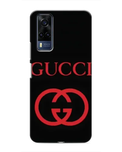 Чехол для Vivo Y51 (2020) с картинкой «Gucci — красный логотип»