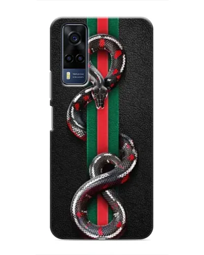 Чехол для Vivo Y51 (2020) с картинкой «Gucci — змея на полосе» Чехол для Vivo Y51 (2020) с картинкой «Gucci — змея на полосе»