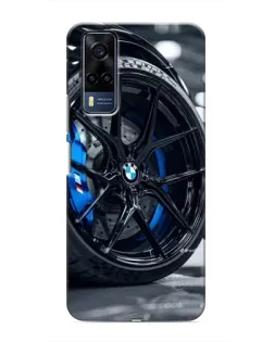 Чехол для Vivo Y51 (2020) с картинкой «Колесо BMW вблизи»