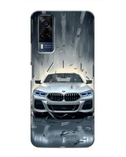 Чехол для Vivo Y51 (2020) с картинкой «BMW в свете фар»