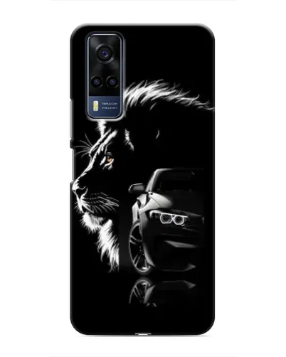 Чехол для Vivo Y51 (2020) с картинкой «BMW и лев» Чехол для Vivo Y51 (2020) с картинкой «BMW и лев»
